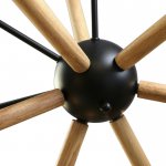 Люстра "Краб-дерево" 12х60Вт Е27 черный 80х80х100см