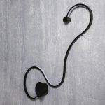 Бра "Изгиб" 38Вт LED 4000К черный 82х2х42см