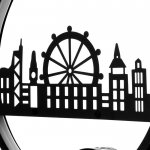 Бра "Колесо обозрения" 38Вт LED 30х2,1х30см