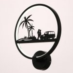 Бра "Влюбленные путешественники" 38Вт LED 30х2,1х30см