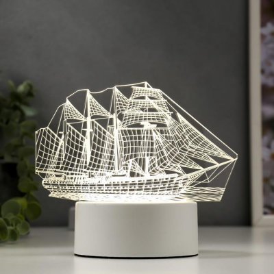 Светильник Светильник "Фрегат" LED белый от сети 9,5х15х16см