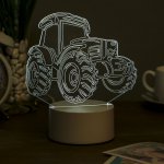 Светильник "Трактор" LED белый от сети 9,5х16х17,5 см