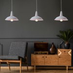 Светильник подвесной "Люк" белый 1х40Вт Е27 27х27х19см