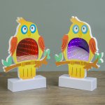 Ночник бесконечность "Попугай" LEDх14 от 3ААА МИКС 22х16х4,5 см