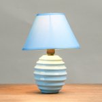 Лампа настольная Е14 25W "Гармонь синяя" 17х17х26 см