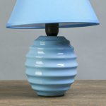 Лампа настольная Е14 25W "Гармонь синяя" 17х17х26 см