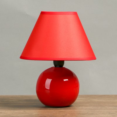 Лампа настольная Е14 25W Шар красный Лампа настольная Е14 25W Шар красный"" 17х17х24 см