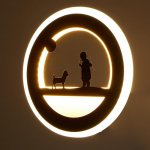 Бра "Друзья на веки" LEDx90 черная 22х3,8х22 см