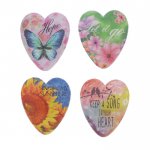 Ночник пластик "Цветочное сердце" от 3хLR44  МИКС 7,5х2,8х8,5 см