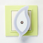 Ночник пластик "Листок" LED МИКС 4,4х5х9,5 см