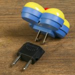 Ночник пластик "Ромашка" LED МИКС 8х5х8 см