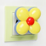 Ночник пластик "Ромашка" LED МИКС 8х5х8 см