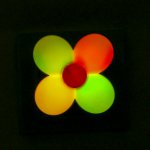 Ночник пластик "Ромашка" LED МИКС 8х5х8 см