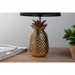 Лампа настольная с абажуром "Ананас" Е14 золото 20х20х36,5 см