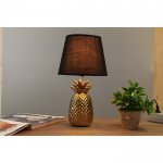 Лампа настольная с абажуром "Ананас" Е14 золото 20х20х36,5 см