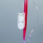 Ночник "Воздушный шар малиновый" от бат в компл 9,5х9,5х15 см