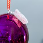 Ночник "Воздушный шар малиновый" от бат в компл 13х13х19 см