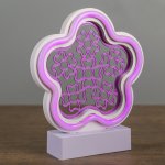 Ночник "Цветок" 3AAA диодная лента МИКС 5х17х19,5 см