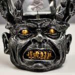 Плазменный шар полистоун "Страшилка" от 220В 14х13,5х17,5 см