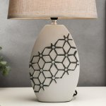 Лампа настольная с абажуром Е14 40Вт 220В "Молекулы" 27х18х41см