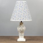 Лампа настольная с абажуром "Розочки синие" Е14 Max 40W 25х25х46  см