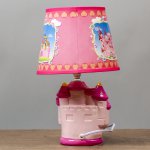 Лампа настольная "Королевство" розовый E14 40Вт 220В 32х20х20 см