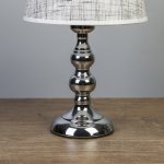 Лампа настольная "Адель" 1х40Вт Е27 220В серебро 21х21х37 см
