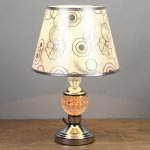 Лампа настольная "Аурика" 1х40Вт Е27 220В серебро 25х25х40 см