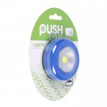 Ночник-пушлайт "Круг" 1 диод, 3ААА синий 6,5х2х6,5 см