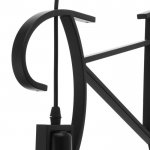 Светильник подвесной "Шельда" 2х40Вт Е27 черный 68х10х40 см