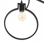 Светильник подвесной "Шельда" 2х40Вт Е27 черный 68х10х40 см