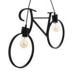 Светильник подвесной "Шельда" 2х40Вт Е27 черный 68х10х40 см