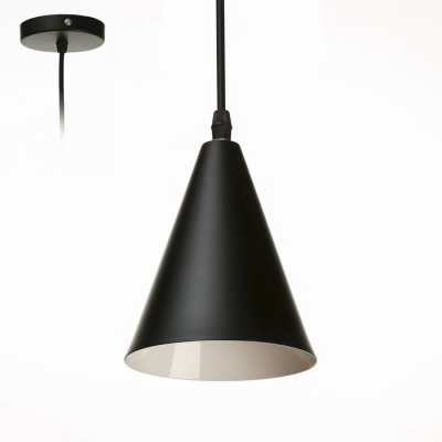 Светильник подвесной Светильник подвесной "Конус" 1x40Вт E27 черный 12х12х16-96 см
