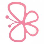 Люстра "Бабочка" LED 3 режима 48Вт розовый 52х46,5х10 см