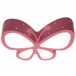 Люстра "Бабочка" LED 3 режима 48Вт розовый 52х46,5х10 см