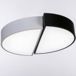 Люстра "Модерни" LED 3 режима 72Вт белый-черный 50х50х8 см