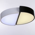 Люстра "Модерни" LED 3 режима 72Вт белый-черный 50х50х8 см