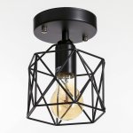 Люстра "Сеть" 1х40Вт Е27 черный 13х13х17 см