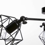 Люстра "Сеть" 3х40Вт Е27 черный 64х64х34 см