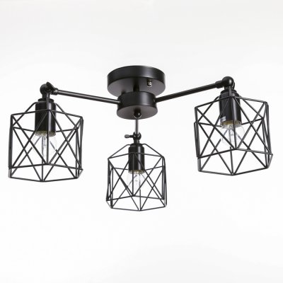 Люстра Люстра "Сеть" 3х40Вт Е27 черный 64х64х34 см