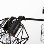 Люстра "Сеть"  5х40Вт Е27 черный 70х70х34 см