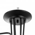 Люстра "Линии" 6х40Вт Е27 черный 80х65х18 см