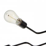 Люстра "Линии" 6х40Вт Е27 черный 80х65х18 см