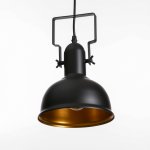 Светильник подвесной "Одер" черный 1х40Вт Е27 18х18х26,5 см