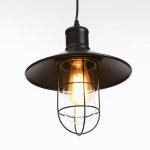 Светильник подвесной "Рона" черный 1х40Вт Е27 27х27х27 см