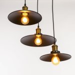 Люстра "Квеснел" 3х40Вт черный Е27 30х30х10 см