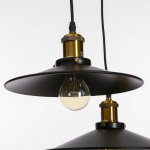 Люстра "Квеснел" 3х40Вт черный Е27 30х30х10 см