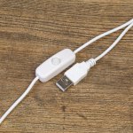 Лампа на прищепке "Змейка" 1Вт 14 LED USB зеленый 9х3,5х42 см