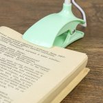 Лампа на прищепке "Змейка" 1Вт 14 LED USB зеленый 9х3,5х42 см