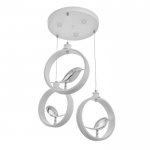 Люстра "Гнездо" LED 98Вт 3000К - 6000К белый 40х40х24 см